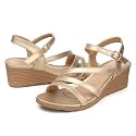 SHIBEVER Wedge Sandals for Women Dressy: Comfortable Low Heel Sandal