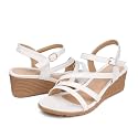 SHIBEVER Wedge Sandals for Women Dressy: Comfortable Low Heel Sandal