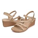 SHIBEVER Wedge Sandals for Women Dressy: Comfortable Low Heel Sandal