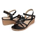 SHIBEVER Wedge Sandals for Women Dressy: Comfortable Low Heel Sandal