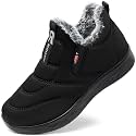SHIBEVER Winter Snow Boots for Women: Slip on Warm Ankle Walking Soft Boot