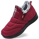SHIBEVER Winter Snow Boots for Women: Slip on Warm Ankle Walking Soft Boot