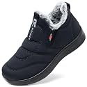 SHIBEVER Winter Snow Boots for Women: Slip on Warm Ankle Walking Soft Boot