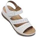 SHIBEVER Women39s Wedge Sandals Comfortable Summer Dressy