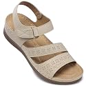 SHIBEVER Women39s Wedge Sandals Comfortable Summer Dressy