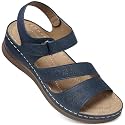 SHIBEVER Women39s Wedge Sandals Comfortable Summer Dressy