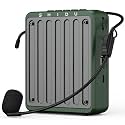 SHIDU Voice Amplifier, Voice Amplifier for Teachers, Portable Voice Amplifier with Headset Microphone, Personal Mini Voice Amplifier for Teachers Tour Guides Classroom Speaking Meetings Yoga (Green)