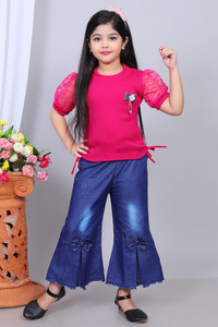 SHIFAANDRIMIS Girls PartyFestive Jeans Top RANI