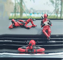 SHIGOSHREE Deadpool Car Dashboard Figurines Set Anime