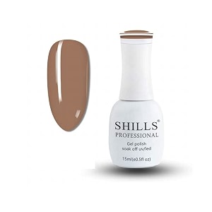 shills professional soak off uv led gel polish brown 15 ml