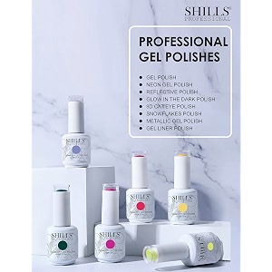 shills professional uvled soak off glossy finish nail polish nail art nail polish color shade 185 15 ml