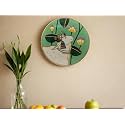 SHILPAM Handcrafted Traditional Pichwai Artwork Cow Painted Round Shape Wooden Wall Hanging Plate for Decorative Home, Office, Cafe, Restraunt - Design 2 (10 inches)