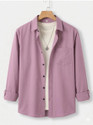SHIMAK Men Solid Formal Pink Shirt