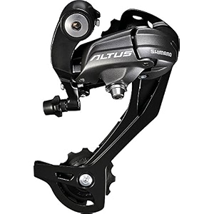shimano acera rd-m370 altus sgs rear derailleur - black 9 speed