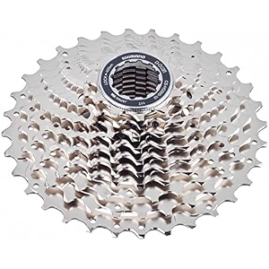 shimano nickel plated tiagra cs-hg500-10 road 11-32t 10 speed bike cassette