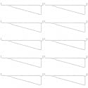 Shimeyao 10 Pcs 12 Inch Pegboard Shelf Brackets, White