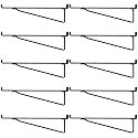 Shimeyao 10 Pcs 14 Inch Pegboard Shelf Brackets, Black