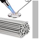 Shimeyao 100 Pack 1/16''x13'' Aluminum Brazing Rods, No Flux Required, Aluminum Welding Rods for Propane Torch