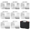 Shimeyao 40 Pcs Size B 3" X 3" Stainless Steel Slotted Shims Kit Composite