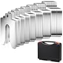 Shimeyao 80 Pcs Size A 2" X 2" Stainless Steel Slotted Shims Kit Composite