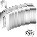 Shimeyao 80 Pcs Size D 5" X 5" Stainless Steel Slotted Shims Kit Composite