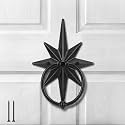 Shimeyao Black Bethlehem Star Door Knockers for Front Door