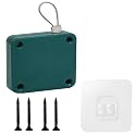 SHIMIDO Upgraded Punch-Free 1000g Automatic Screen Door Closer, Storm Door Closer, Sliding Screen Auto Door Closer with Steel Drawstring for Bathroom, Bedroom, Studyroom, etc. (Green)