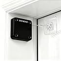 SHIMIDO Upgraded Retractable Automatic Door Closer - Tool-Free Installation, Powerful 3.5lb Pull Shuts Doors Completely - Compact Universal Fit for Screen, Sliding &amp; Almost All Doors（2 Pack Black）