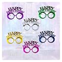 Shimmers Birthday Glasses for Kids &amp; Adults, Happy Birthday Goggles Multi Colors Accessories (Pack Of 6)