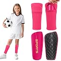 Shin Guards Soccer Kids 2025 Version High-Density Foam Soccer Shin Guard with Sleeves Shin Protective Pads for Kids Daily Practice School Competitions Outdoor Play