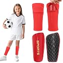 Shin Guards Soccer Kids 2025 Version High-Density Foam Soccer Shin Guard with Sleeves Shin Protective Pads for Kids Daily Practice School Competitions Outdoor Play