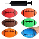 Shindel 6 PCS Mini Inflatable Football, 6.3 Inch, Multicolor