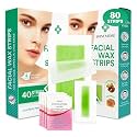 ShineMore Facial Wax Strips, Wax Strips for Hair Removal: Gentle and Fast Working for Face, Eyebrow, Upper Lip, and Chin - Hypoallergenic for All Skin Types 2 Pack