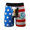Shinesty Long Leg Boxer Briefs for Men - Support Ball Hammock Underwear