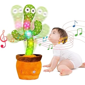 shinetoy baby dancing cactus for baby toys boys girls dancing cactus mimicking toy talking cactus toy baby toys singing sunny cactus talking imitation toys glowing musical toys