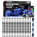 SHINIGHT 18-Pcs Motorcycle LED Light Kits, App Control Multicolor IP67