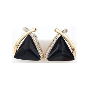 shining diva fashion 18k gold plated latest crystal earrings for women and girls