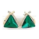 Shining Diva Fashion 18k Gold Plated Latest Crystal Earrings For Women and Girls