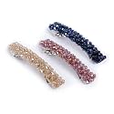 Shining Diva Fashion 3 Pcs Crystal Hair Clips for Women Girls Kids Latest Stylish Party French Barrette Hair Clip Accessories Combo