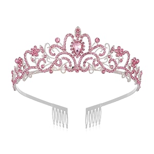shining diva fashion crystal tiara and crown for women stylish headband crowns with comb tiaras for girls kids queen princess wedding bridal birthday gift hair accessories