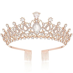 shining diva fashion crystal tiara and crown for women stylish headband crowns with comb tiaras for girls kids queen princess wedding bridal birthday gift hair accessories