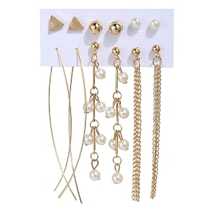 shining diva fashion latest stylish combo design 6 pairs metal earrings for women and girls j12793er golden 1