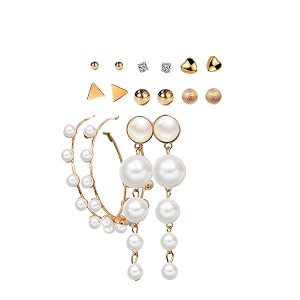 shining diva fashion latest stylish combo design 8 pairs metal earrings for women and girls j12770er golden 1