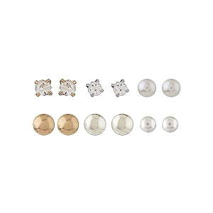 shining diva fashion latest stylish combo design 6 pairs metal earrings for women and girls j12749er golden 1