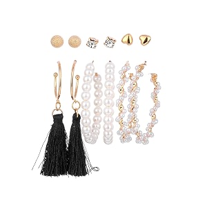 shining diva fashion latest stylish combo design 6 pairs metal earrings for women and girls j12756er golden 1
