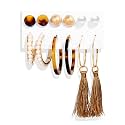 Shining Diva Fashion Latest Stylish Combo Design 6 Pairs Metal Earrings for Women and Girls