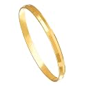 Shining Jewel 22k Gold Plated Punjabi Sikh Kada For Men (SJ_3089_PP)