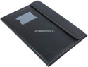 SHINING ZON Leather 20 Sleeves Magnetic File Folder For Documents Certificates