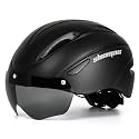 Shinmax Bike Helmet for Men Women, Bicycle Helmet with Detachable Magnetic Goggles Adjustable for Adult Road Biking Mountain Cycling Helmet