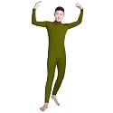 Shinningstar Boys' Men's Zentai Unitard Spandex Turtleneck Long Sleeve Dancewear Bodysuit